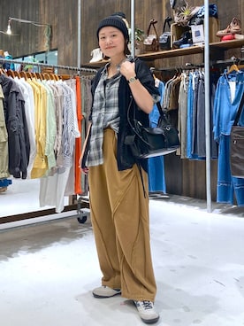 「アイテム（カーディガン/ボレロ）」を使った、カワモトさん（レディース・162cm・30代）の夏コーディネート