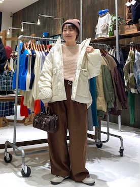 カワモトさん（レディース・162cm）の冬コーディネート