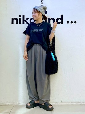 「アイテム（帽子）」を使った、カワモトさん（レディース・162cm・30代）の夏コーディネート