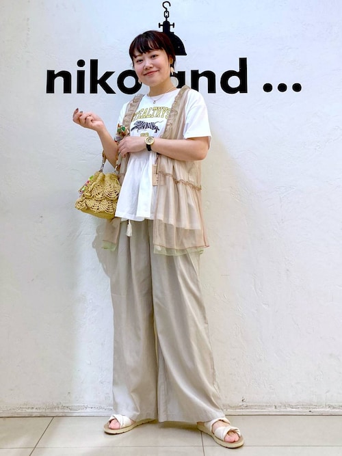 訳あり超特価の通販 アソートフリルチュールベスト（ベスト）｜niko and トップス