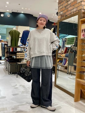 「アイテム（ニットキャップ/ビーニー）」を使った、カワモトさん（レディース・162cm・30代）の秋コーディネート