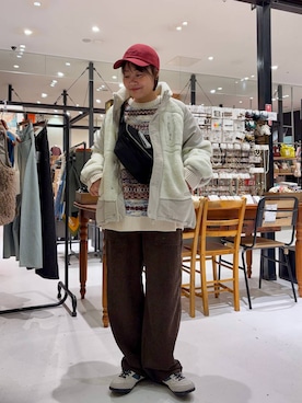 カワモトさん(レディース・162cm)の冬コーディネート