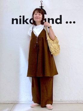 「アイテム（ワンピース）」を使った、カワモトさん（レディース・162cm・30代）の夏コーディネート