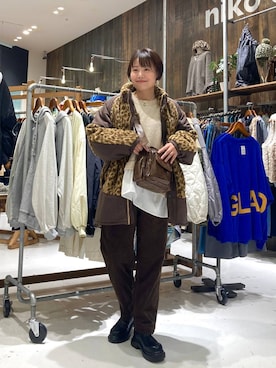 「アイテム（ジャケット/アウター）」を使った、カワモトさん（レディース・162cm・30代）の秋コーディネート