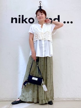 「アイテム（キャミソール）」を使った、カワモトさん（レディース・162cm・30代）の夏コーディネート