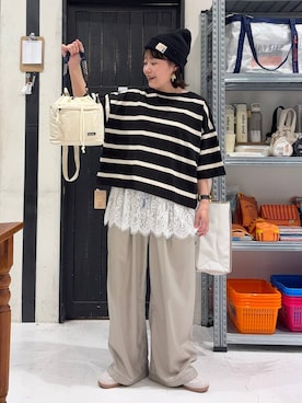 カワモトさん（レディース・162cm）の春コーディネート