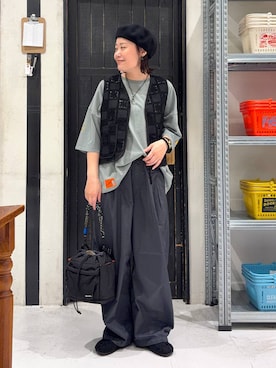 「niko and...（ニコアンド）のアイテム（アクセサリー）」を使った、カワモトさん（レディース・162cm）の春コーディネート