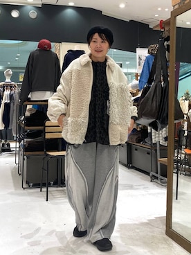 「アイテム（ベスト）」を使った、カワモトさん（レディース・162cm・30代）の秋コーディネート