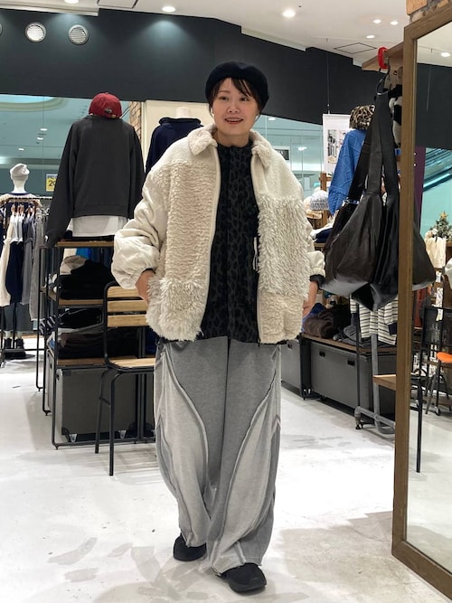 パッチワークボアブルゾン（ブルゾン）｜niko and（ニコアンド）の