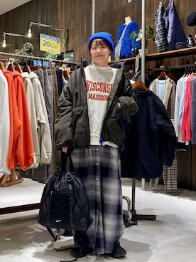 「アイテム（バックパック/リュック）」を使った、カワモトさん（レディース・162cm・30代）の秋コーディネート