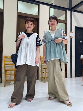 「LEPSIM（レプシィム）のアイテム」を使った、カワモトさん（レディース・162cm）の夏コーディネート