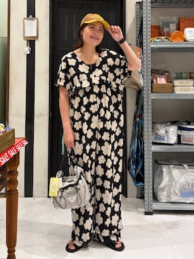 「niko and...（ニコアンド）のシルバーデザインネックレス（ネックレス、その他）」を使った、カワモトさん（レディース・162cm）の夏コーディネート