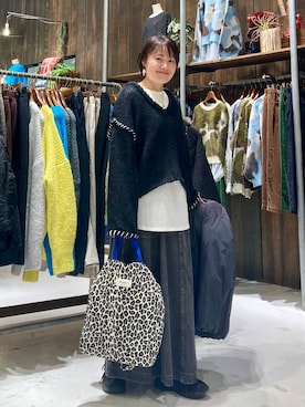 「アイテム（ブルゾン）」を使った、カワモトさん（レディース・162cm・30代）の冬コーディネート