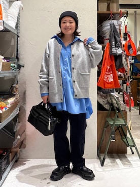 「niko and...（ニコアンド）のアイテム（バッグ）」を使った、カワモトさん（レディース・162cm）の秋コーディネート