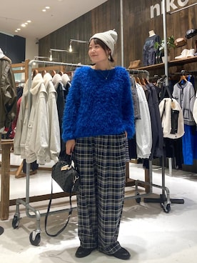 「アイテム（ニットキャップ/ビーニー）」を使った、カワモトさん（レディース・162cm・30代）の秋コーディネート