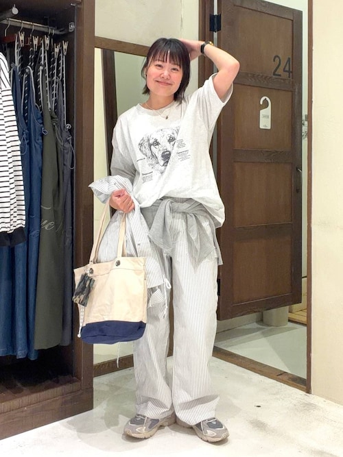 Niko  and... ミニパイルアンドプルオーバー niko and…（ニコアンド） tシャツ ミニパイルラウンドプルオーバー