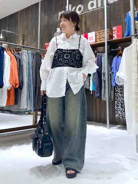 「アイテム（キャミソール）」を使った、カワモトさん（レディース・162cm・30代）の夏コーディネート