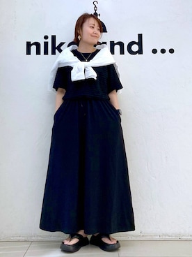 「アイテム（ワンピース/ドレス）」を使った、カワモトさん（レディース・162cm・30代）の春コーディネート