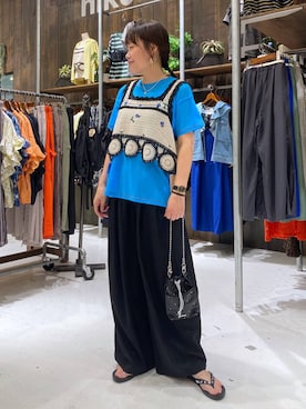 「アイテム（キャミソール）」を使った、カワモトさん（レディース・162cm・30代）の夏コーディネート