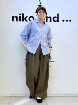 「アイテム（帽子）」を使った、カワモトさん（レディース・162cm・30代）の夏コーディネート