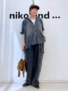 「アイテム（タンクトップ）」を使った、カワモトさん（レディース・162cm・30代）の夏コーディネート