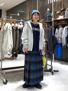 「アイテム（パーカー）」を使った、カワモトさん（レディース・162cm・30代）の秋コーディネート