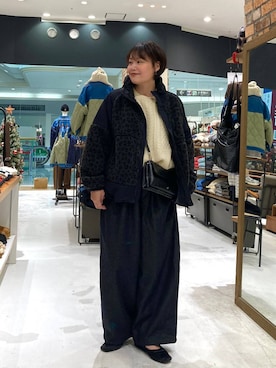 「アイテム（その他アウター）」を使った、カワモトさん（レディース・162cm・30代）の秋コーディネート