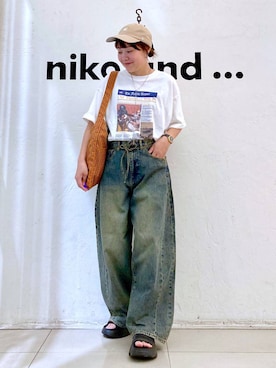 「アイテム（トートバッグ）」を使った、カワモトさん（レディース・162cm・30代）の夏コーディネート