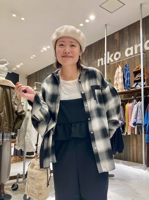 Niko and… ニコアンド ツイル ジップ サロペット M セール】FINEリネン