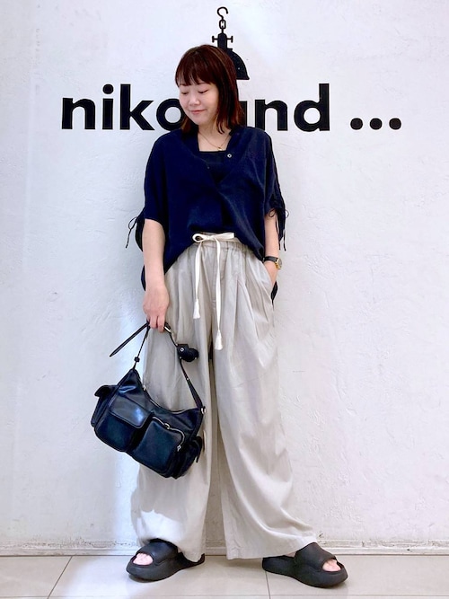 niko and（ニコアンド）の「カットガウチョパンツ（その他