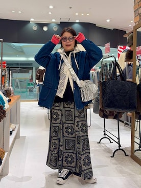 カワモトさん（レディース・162cm）の冬コーディネート