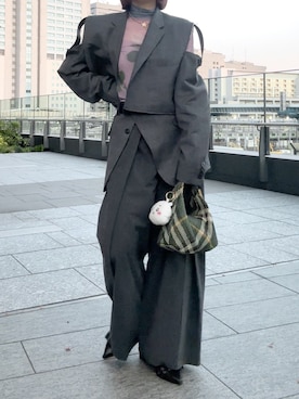 「Loueme（ルエム）のアイテム」を使った、麺さん（レディース・162cm）の春コーディネート