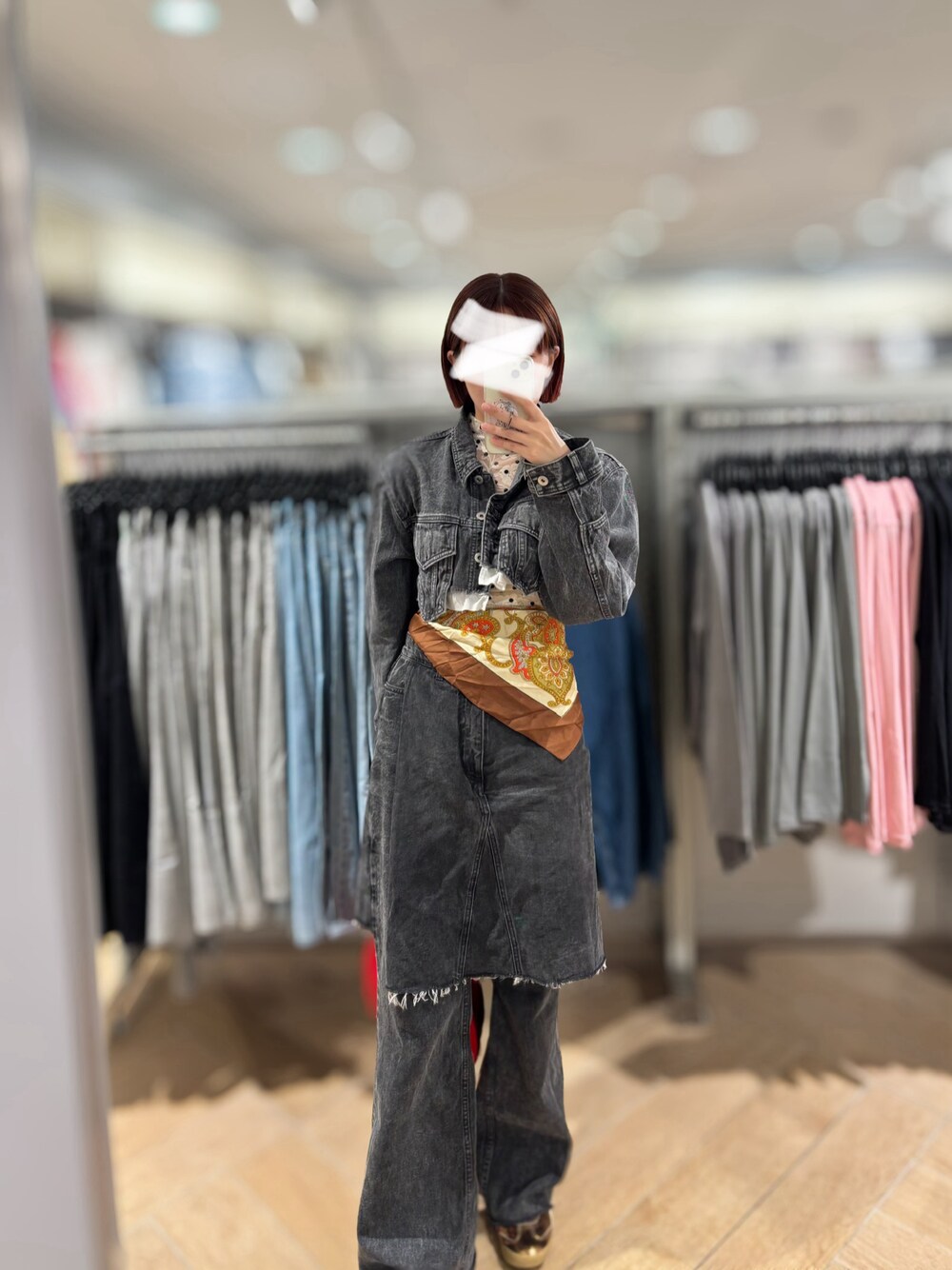 Layered Wrap Denim Pants/レイヤードラップデニムパンツ【MAISON