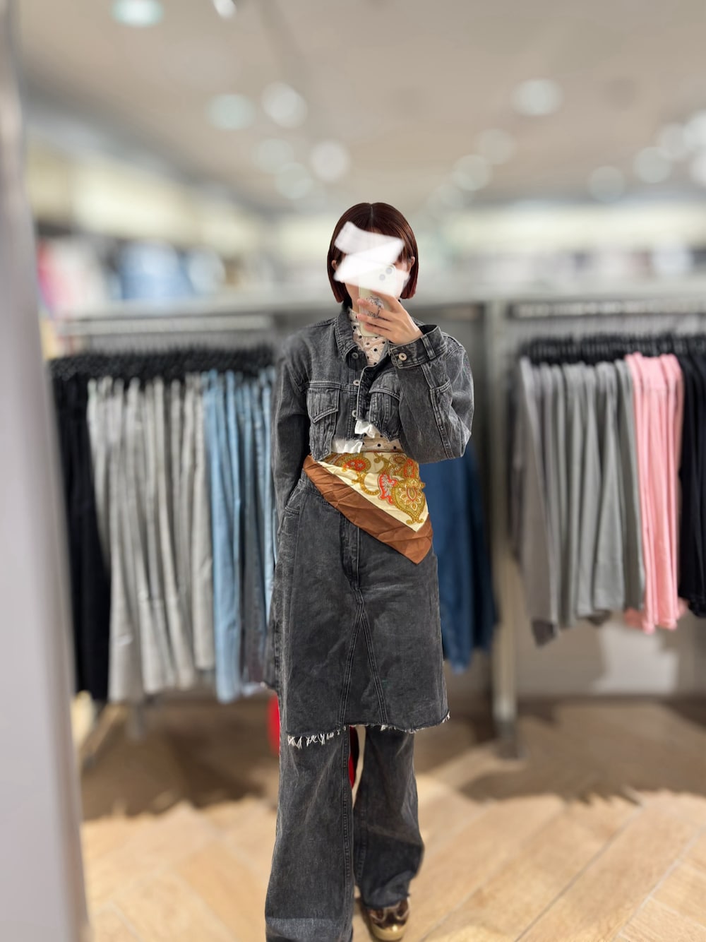 Layered Wrap Denim Pants/レイヤードラップデニムパンツ【MAISON