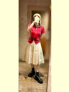 「MOUSSY（マウジー）のアイテム」を使った、麺さん（骨格ウェーブ・レディース・162cm）の夏コーディネート