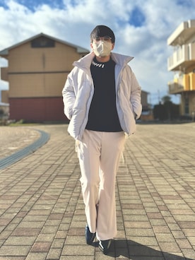 「CLEL（クレイル）のアイテム（シューズ）」を使った、ツバサさん（メンズ・166cm）の冬コーディネート