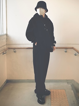 「Right-on（ライトオン）のアイテム（バッグ）」を使った、ツバサさん（メンズ・166cm）の冬コーディネート