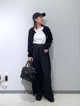 「Heather（ヘザー）のアイテム（キャップ）」を使った、manaさん（レディース・153cm）の春コーディネート