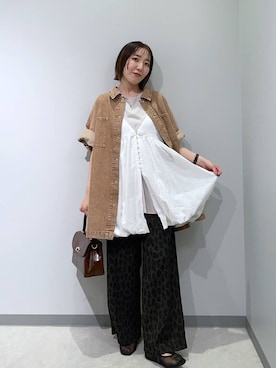 「JEANASIS（ジーナシス）のアイテム（キャミソール）」を使った、manaさん（レディース・153cm）の夏コーディネート