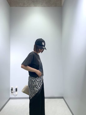 「アイテム（バンダナ/スカーフ）」を使った、manaさん（レディース・153cm）の夏コーディネート