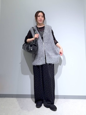 「PAGEBOY（ページボーイ）のアイテム（トートバッグ）」を使った、manaさん（レディース・153cm）の秋コーディネート