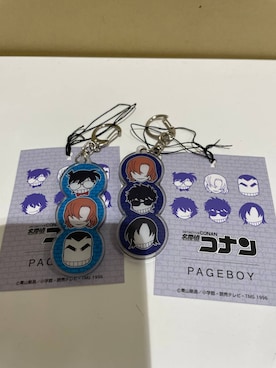 「PAGEBOY（ページボーイ）の【名探偵コナン】3連キャラアクリルチャーム（チャーム、その他）」を使った、manaさん（レディース・153cm）の春コーディネート