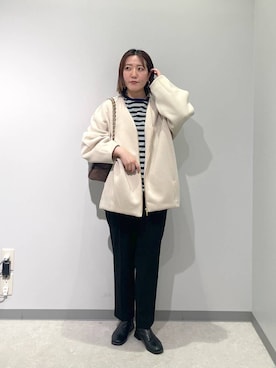 「GLOBAL WORK（グローバルワーク）のアイテム（ブルゾン）」を使った、manaさん（レディース・153cm）の春コーディネート