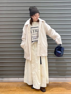 manaさん（レディース・153cm）の冬コーディネート