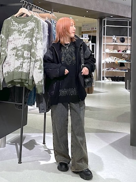 manaさん（レディース・153cm）の冬コーディネート