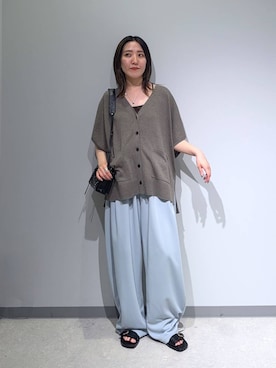 「GLOBAL WORK（グローバルワーク）のアイテム（トップス）」を使った、manaさん（レディース・153cm）の夏コーディネート
