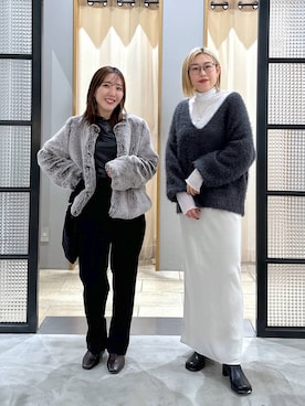 manaさん（レディース・153cm）の冬コーディネート