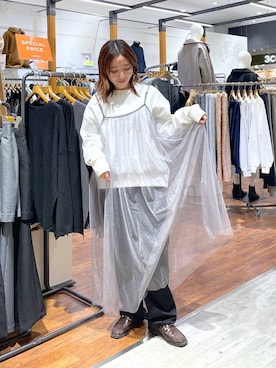 manaさん（レディース・153cm）の冬コーディネート