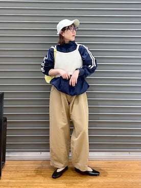 「LEPSIM（レプシィム）のアイテム（ブルゾン）」を使った、manaさん（レディース・153cm）の春コーディネート