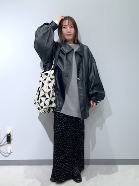 「Heather（ヘザー）のアイテム」を使った、manaさん（レディース・153cm）の秋コーディネート